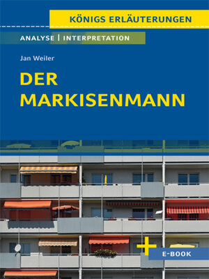 cover image of Der Markisenmann von Jan Weiler: Textanalyse und Interpretation